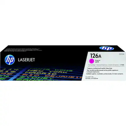 Front. HP - 126A Standard Capacity Toner Cartridge - Magenta.