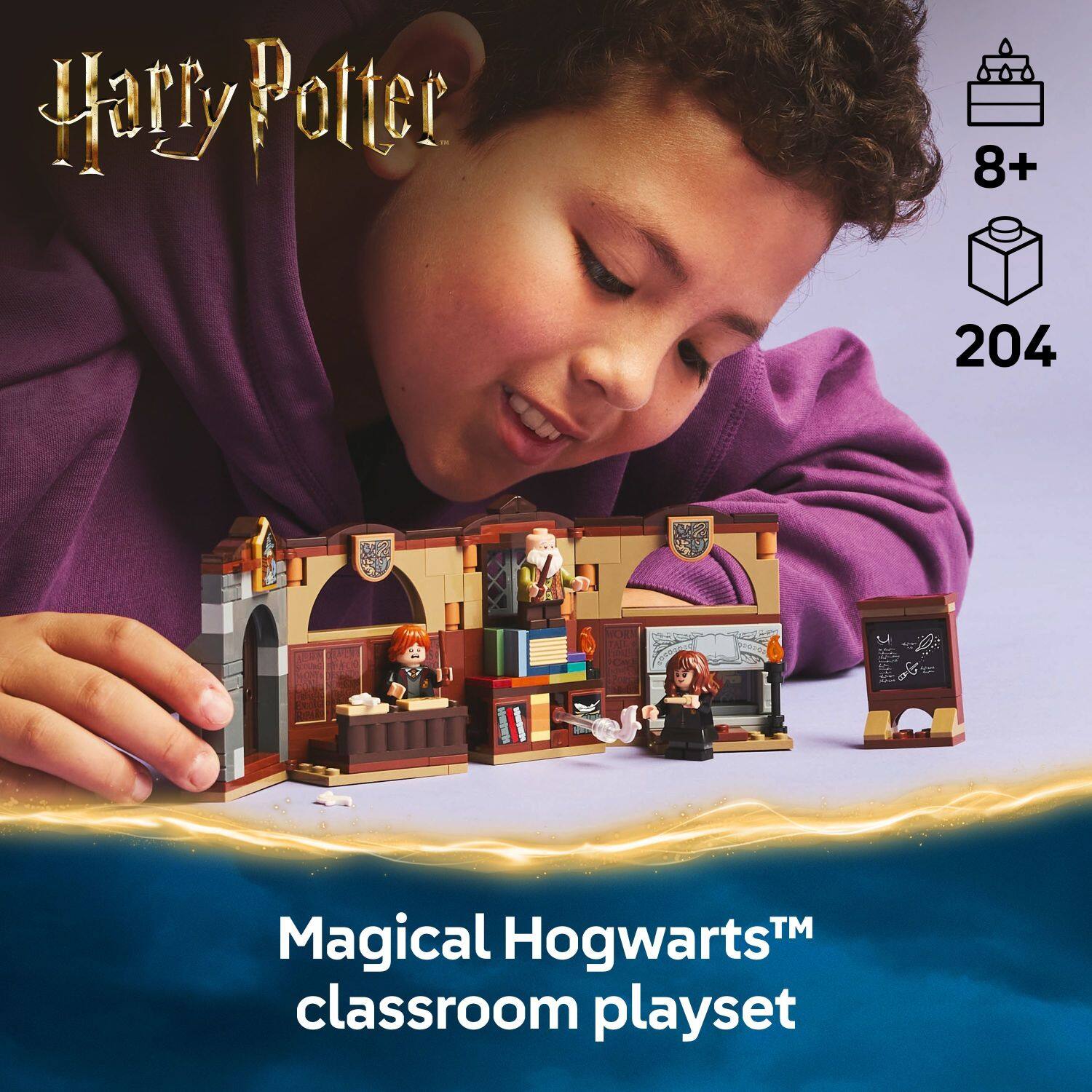 Harry Potter 8+ 204 pieces Magical HogwartsTM classroom playset