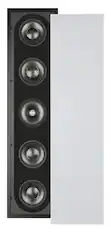 Front. Sonance - R2 SINGLE SPEAKER - Reference 5-1/4" 3-Way In-Wall Rectangle Speaker (Each) - Paintable White.