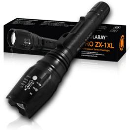 Solaray - ZX1-XL 18650 Tactical Flashlight - Black