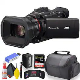 Panasonic - HC-X1500 4K Professional Camcorder W/ 24x Optical Zoom -Starter Bundle