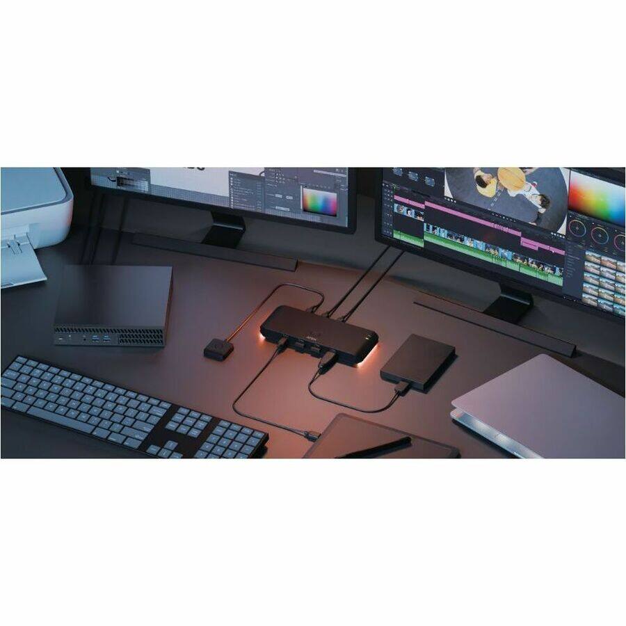 Alt View 7. Aten Technology - ATEN Essential 2 x 4 USB 3.2 Gen1 Sharing Switch (Host Type: A+C) - USB 3.2 (Gen 1) Type A, USB 3.2 (Gen 1) Type C - 640 - Unknown.