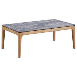 Coaster Co. of America - Polaris Rectangular SmartTop Coffee Table Grey and Light Oak - Gray