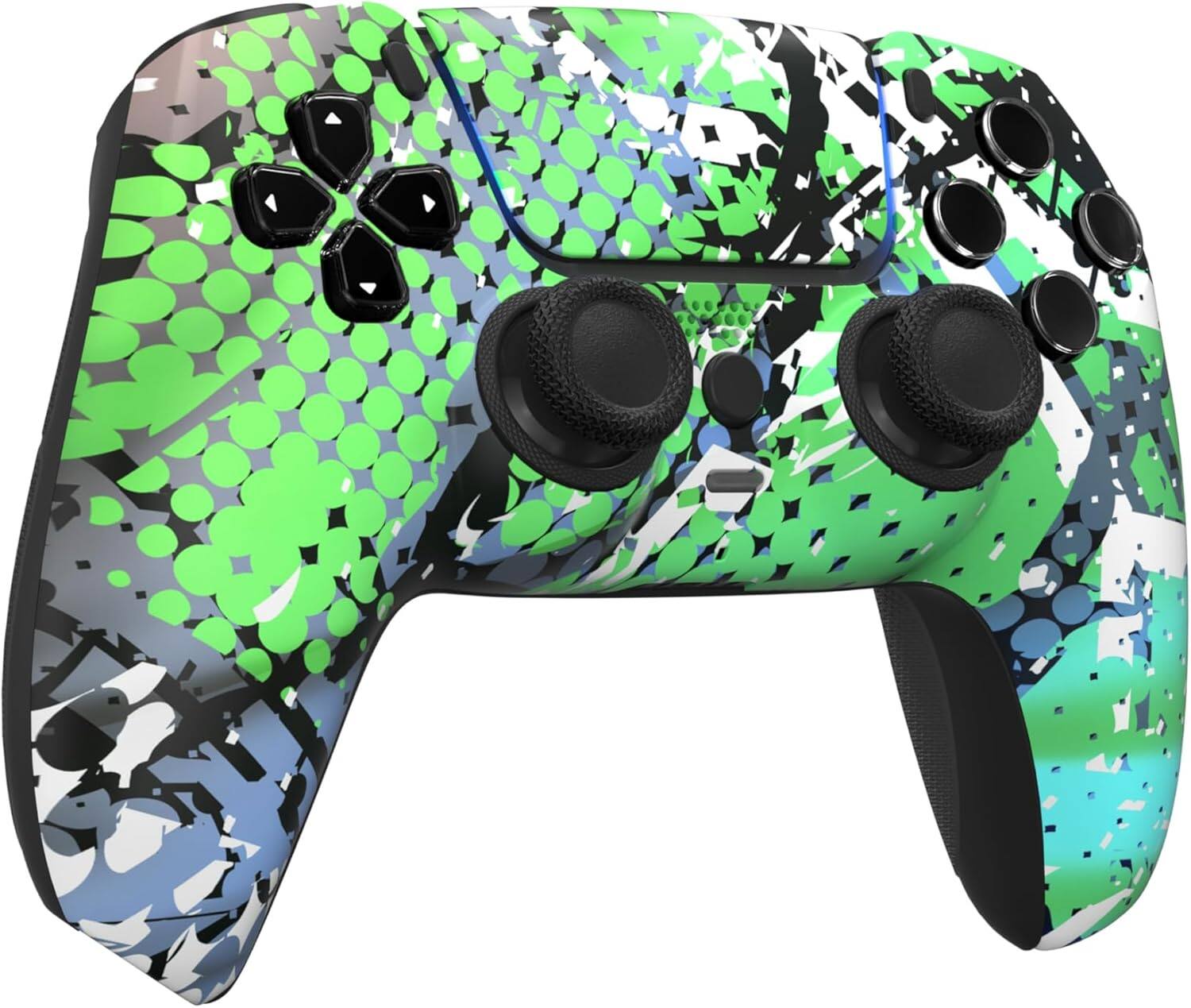 Left. Custom Controllerzz - Custom Wireless Controller for PS5 - Swamp Fade.
