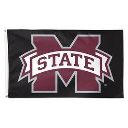 WinCraft - Mississippi State Bulldogs 3' x 5' Single-Sided Vibrant Deluxe Flag - Black