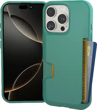 Front. Smartish - Smartish iPhone 16 Pro Wallet Case - Wallet Slayer Vol 1 - Protective Slim Card Holder Cover - So Jaded - So Jaded.