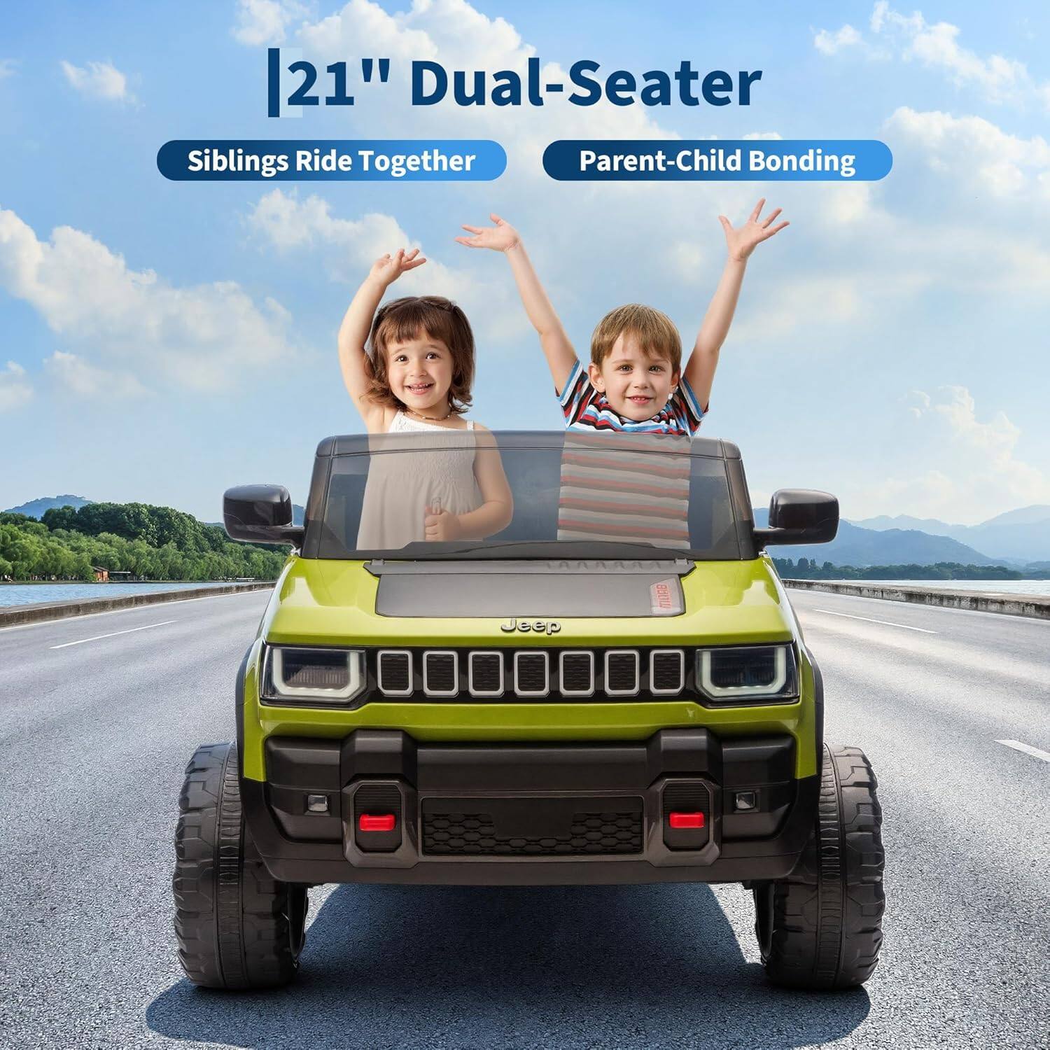 21" Dual-Seater  
Siblings Ride Together  
Parent-Child Bonding