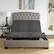 Alt View 6. Boyd Sleep - Zero-Clearance Power Adjustable Bed Base with Massage, Queen - Grey.