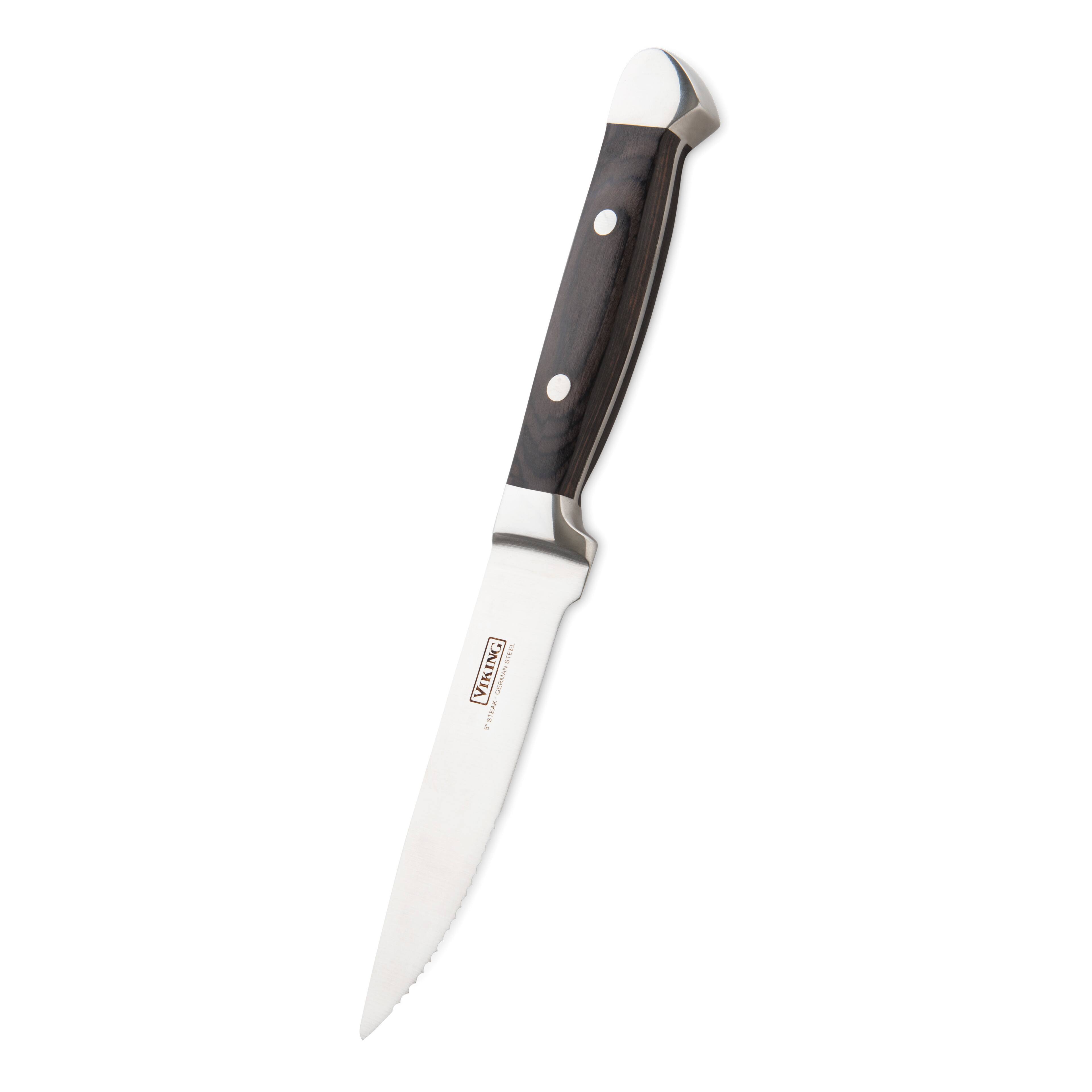 Alt View 11. Viking - Pakkawood 6 Pc Steak Knife Set, with Box - Black.