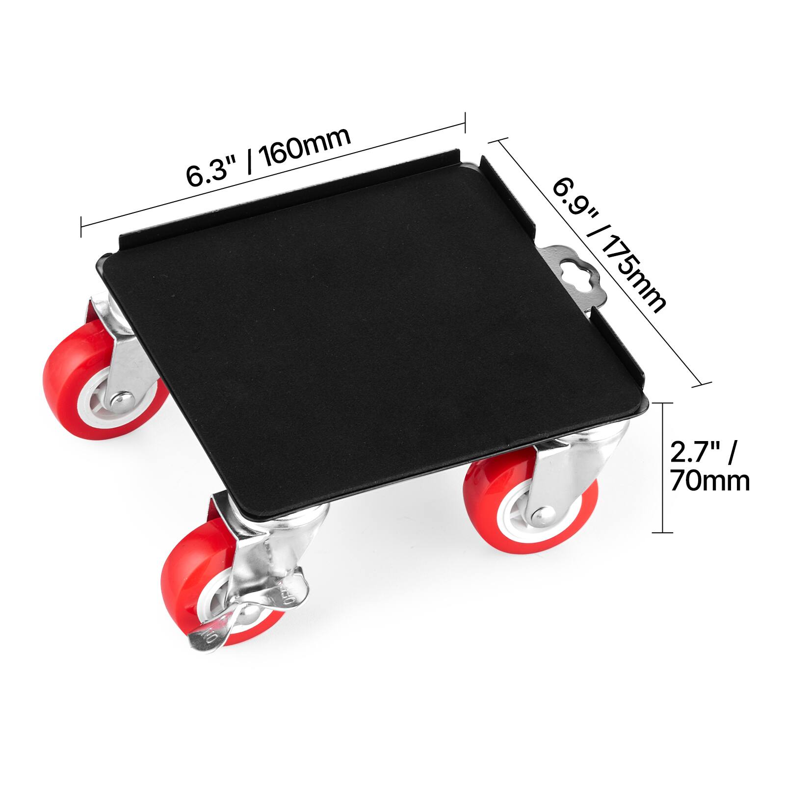 6.3" / 160mm  
6.9" / 175mm  
2.7" / 70mm