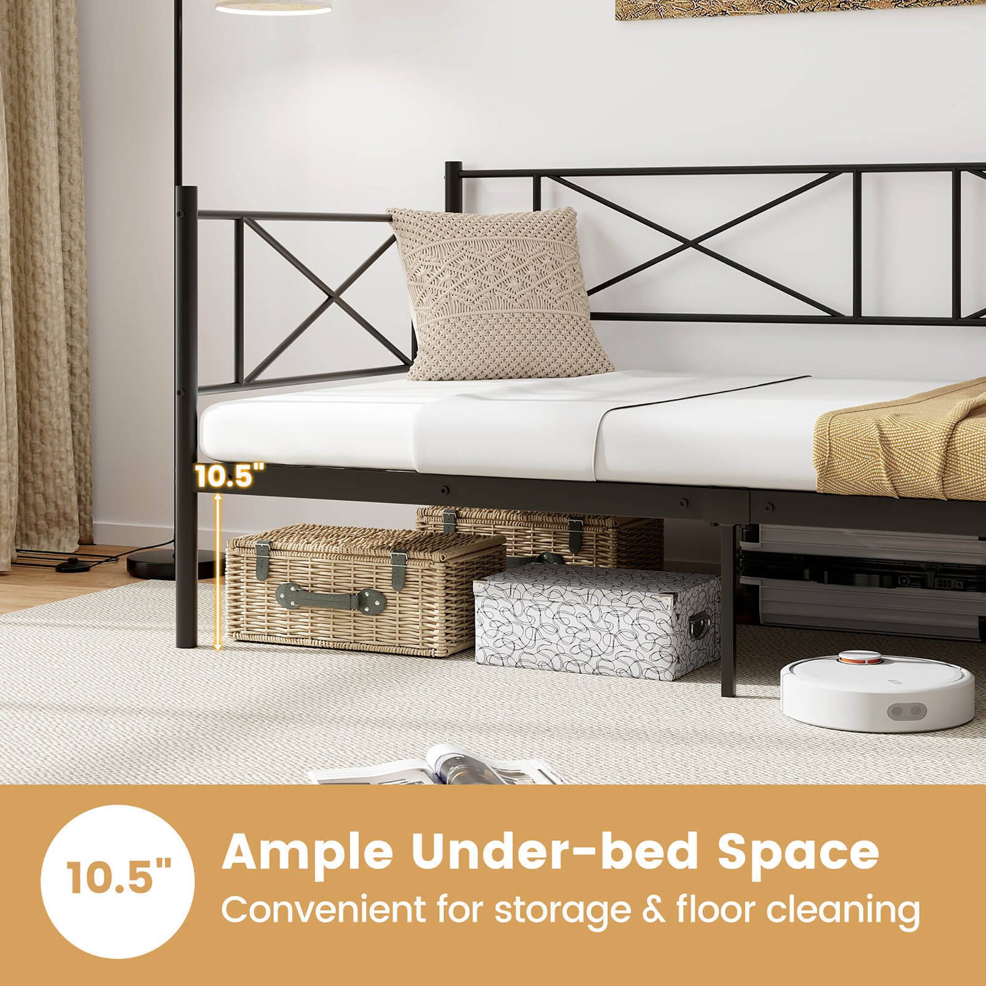 10.5" NC

Ample Under-bed Space  
Convenient for storage & floor cleaning