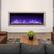 Alt View 1. Glintex - 60 Inch Three-Sided Electric Fireplace, 1500W Wall Mounted with Timer, Remote, Adjustable Flame, Overheat Protection - Black.