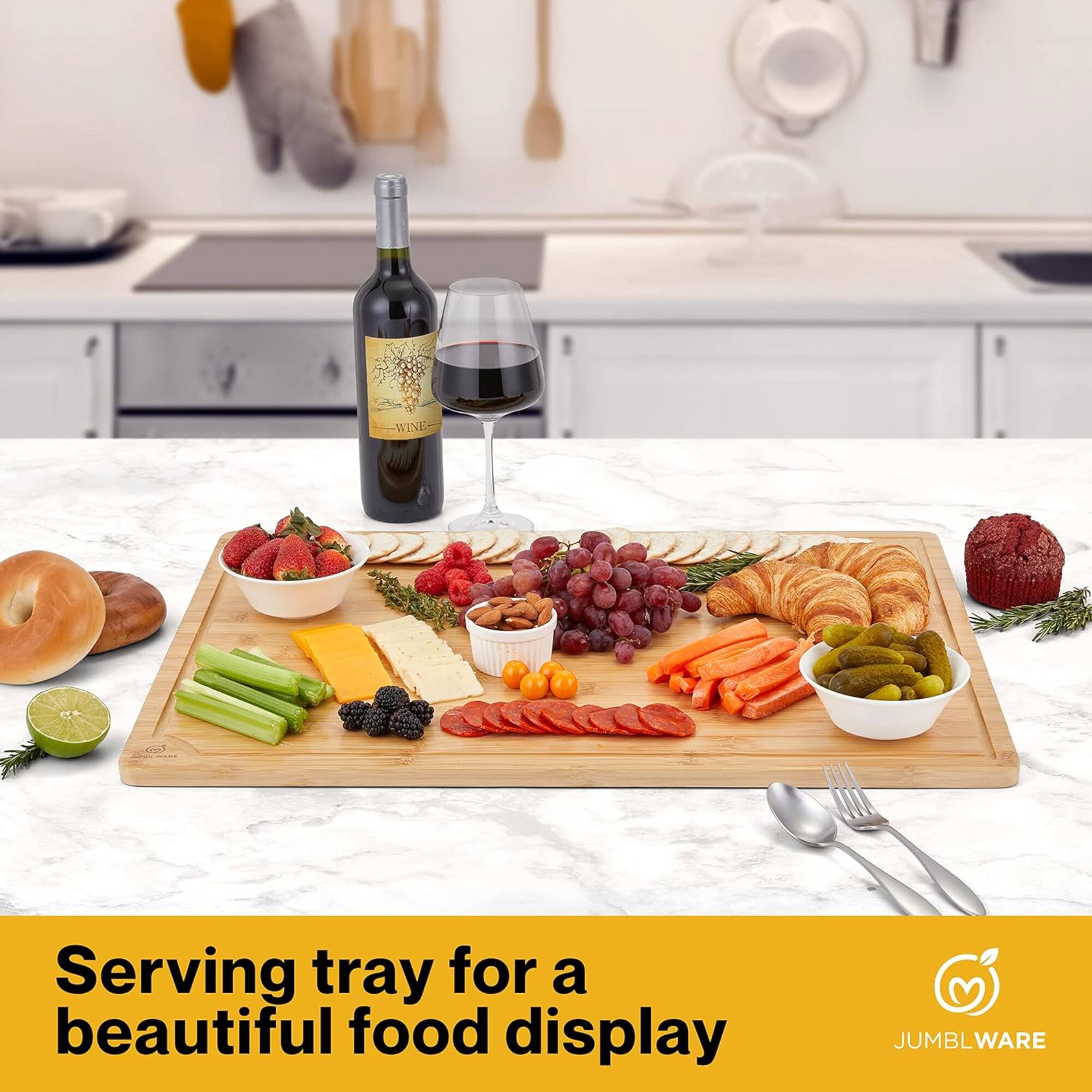 WINE Serving tray for a beautiful food display JUMBLWARE