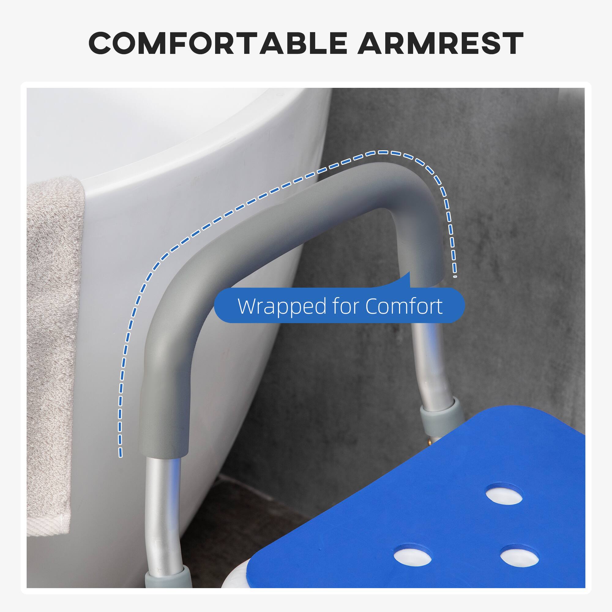 COMFORTABLE ARMREST  
Wrapped for Comfort