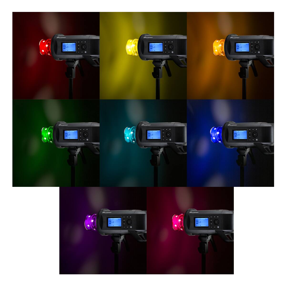 Alt View 4. Flashpoint - Flashpoint Creative Color Gel Kit for XPLOR600 Pro / Godox AD600Pro.