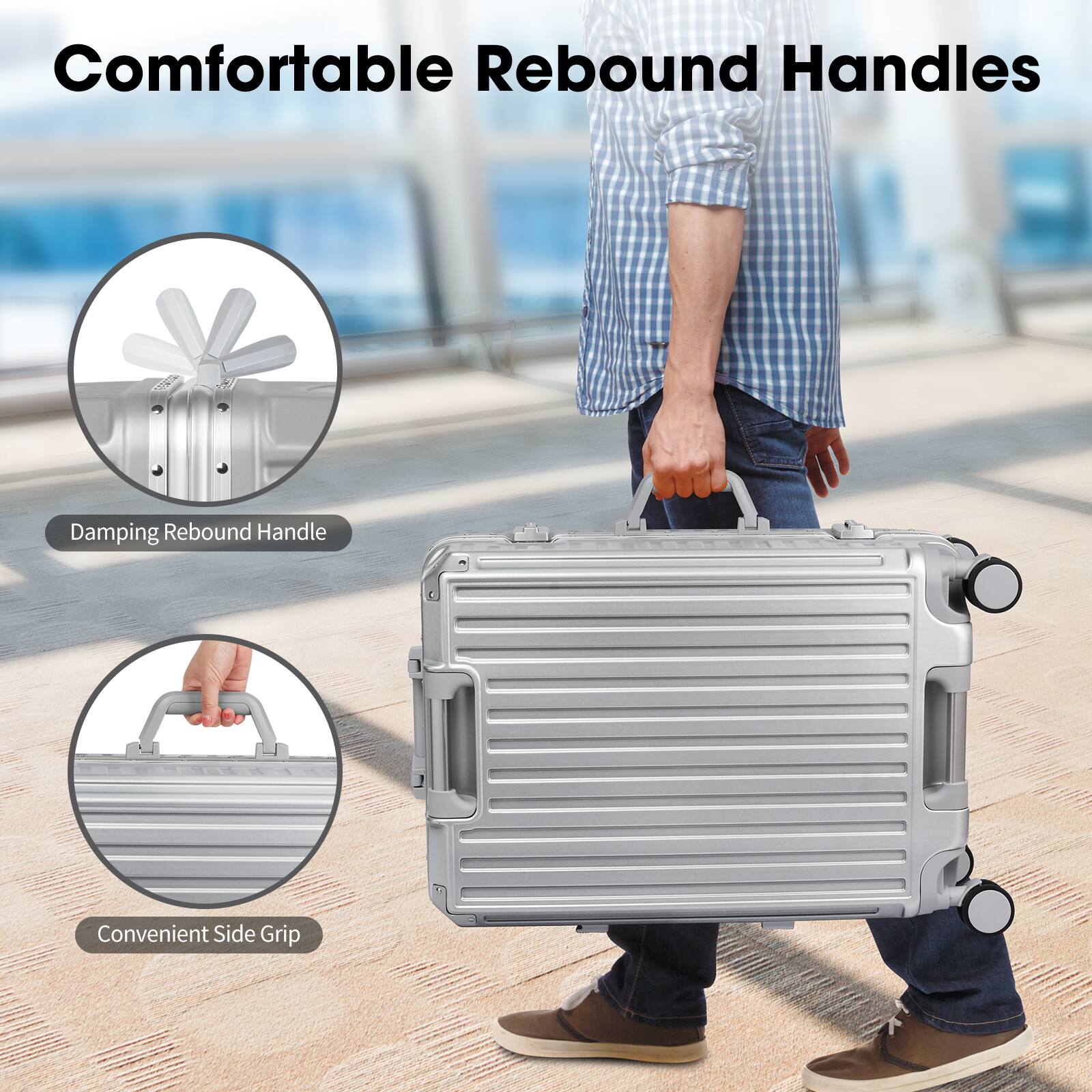 Comfortable Rebound Handles

Damping Rebound Handle

Convenient Side Grip