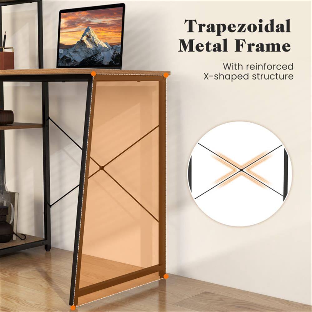 Trapezoidal Metal Frame  
With reinforced X-shaped structure