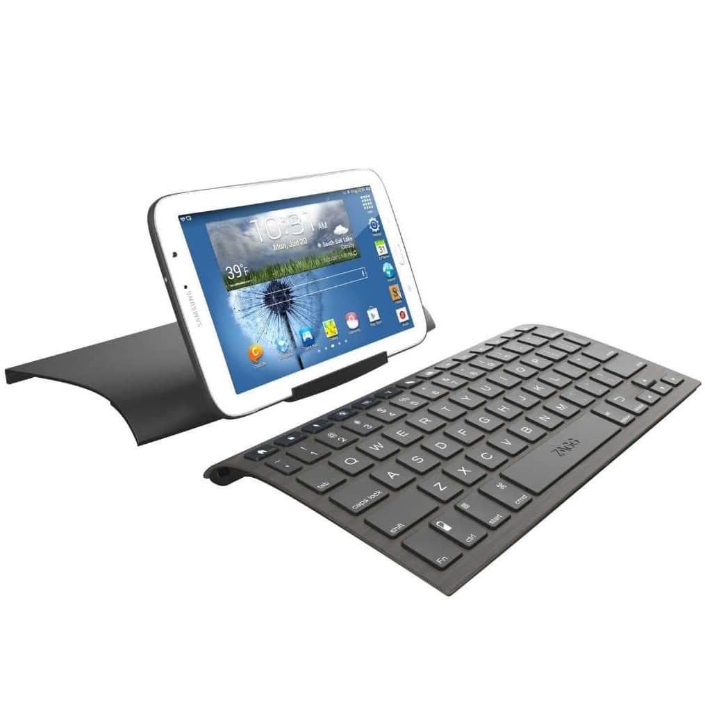ZAGG - Zaggkeys Universal Keyboard for All Bluetooth Devices, IOS, Android & Windows, Backlit, Ergonomic, & Rechargeable - Black