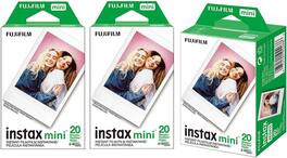 Fujifilm - Instax Mini Instant Film (60 Sheets) for Mini 9, Mini 8, Mini 70, SP-2 Bundle - White