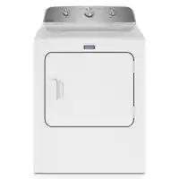 Maytag - 7.0 Cu. Ft. Electric Dryer with Wrinkle Prevent - White - Front_Zoom