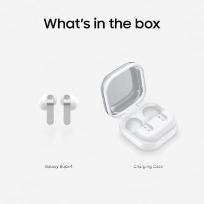 Samsung Galaxy Buds4 Wireless Earbud Headphones White SM Samsung Galaxy Buds4 Wireless Earbud Headphones White SM