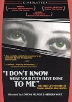 I Don't Know What Your Eyes Have Done to Me [DVD] [2003] - Front_Original