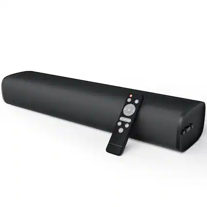 Front. COWIN - Bluetooth Sound Bar Small Surround Sound 17Inch - black.