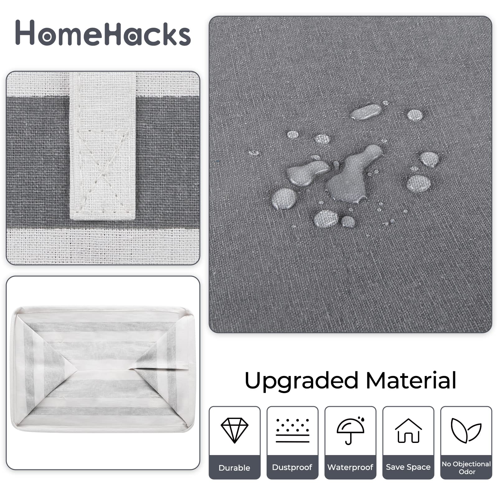 HomeHacks

Upgraded Material

- Durable
- Dustproof
- Waterproof
- Save Space
- No Objectionable Odor