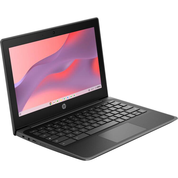 Alt View 1. HP - Fortis 11 G10 Chromebook 11.6" Touch Intel Processor N100 0.7 GHz 8GB RAM 64GB eMMC Intel UHD Graphics ChromeOS - Black.