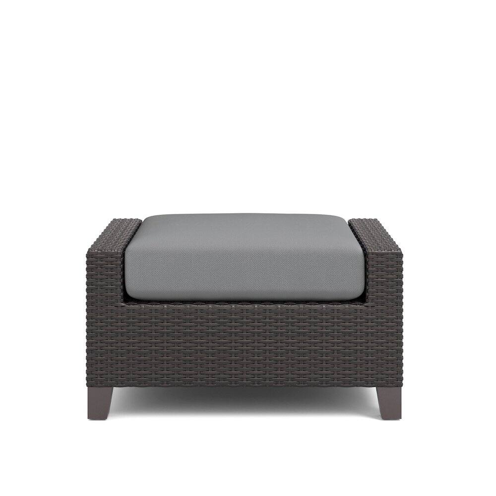Angle. New Classic Furniture - Skye Set Of 2 Ottomans-Gray - Brown.