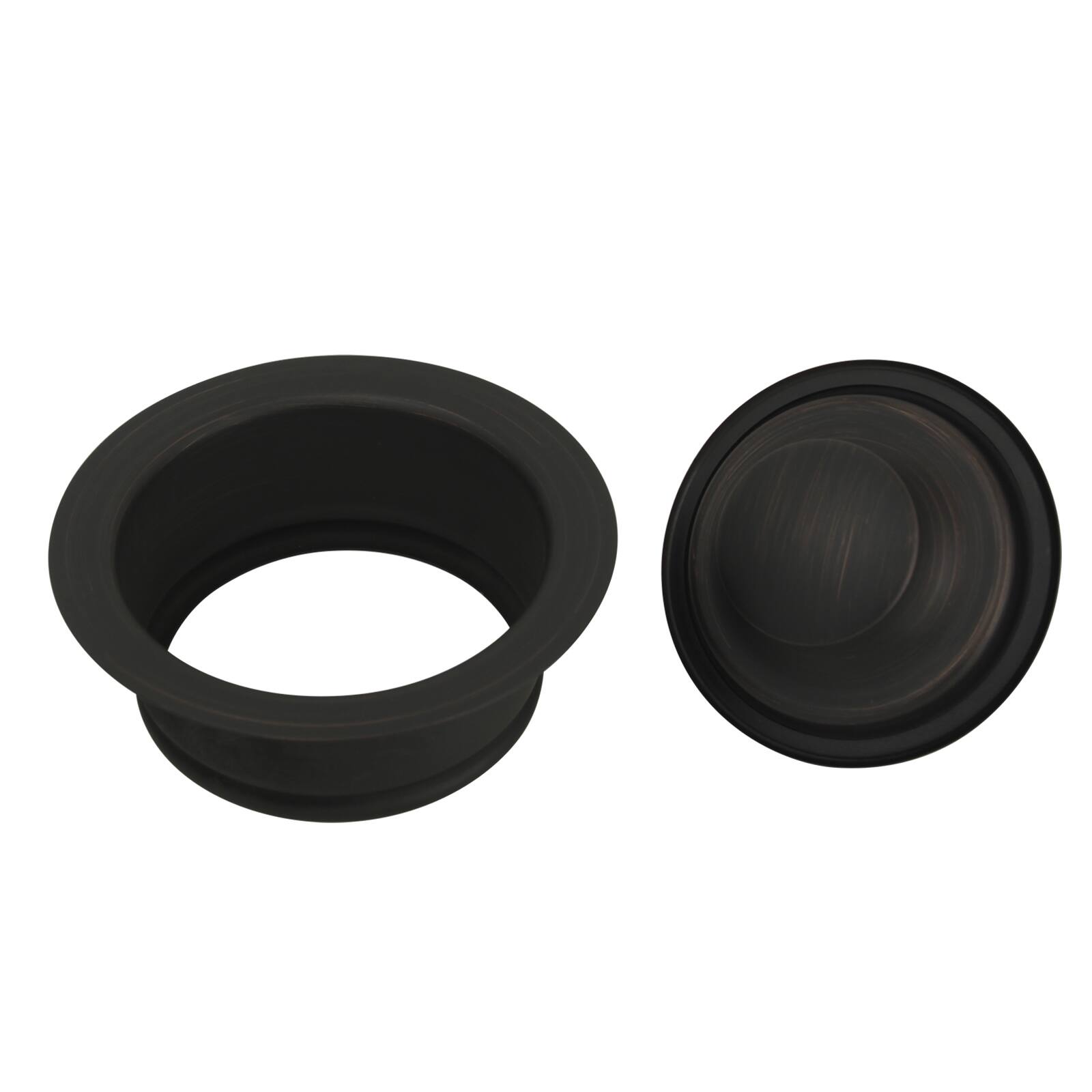 Angle. Akicon - Akicon Brass Kitchen Sink Garbage Disposal Flange Stopper One Size Rim for 3-1/2 in. Drain Hole in Oil Rubbed Bronze - Oil Rubbed Bronze.