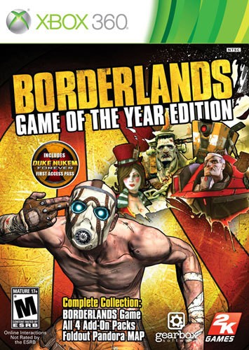  Borderlands: Game of the Year Edition - Xbox 360