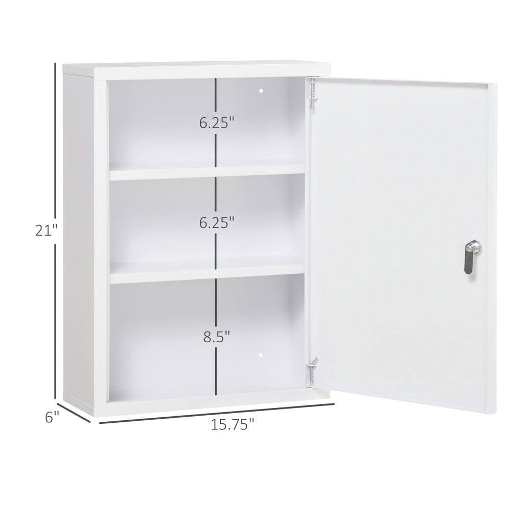 6" x 15.75" x 21"  
6.25" (shelf height)  
6.25" (shelf height)  
8.5" (shelf height)