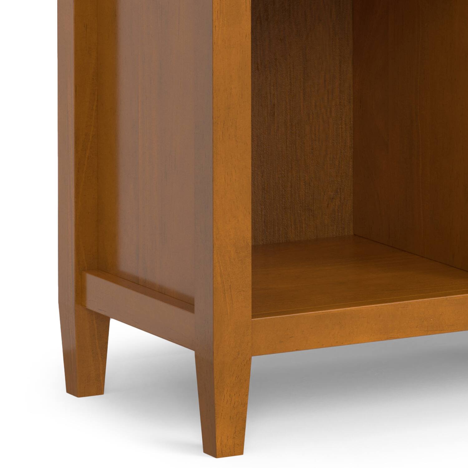 Alt View 6. Simpli Home - Warm Shaker SOLID WOOD 48 inch x 44 inch Transitional 9 Cube Storage in Light Golden Brown - Light Golden Brown.