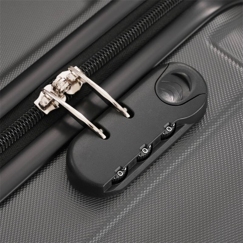 Alt View 10. HTUTWOO - Hardshell Luggage -6 Piece with 2 Bags,Carry on Suitcase with Handle Password Lock,Double Spinner Wheels,16"/20"/24"/28" - Charcoal.