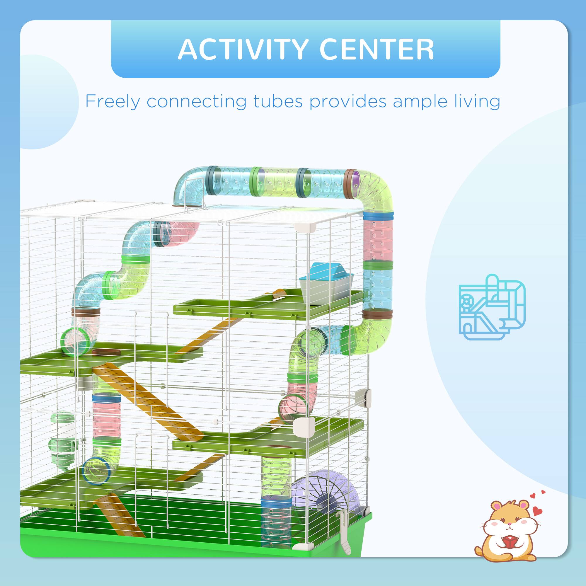 ACTIVITY CENTER

Freely connecting tubes provides ample living space.