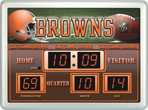 Best Buy: Team Sports America Cleveland Browns Scoreboard Wall Clock  NFL0127-803