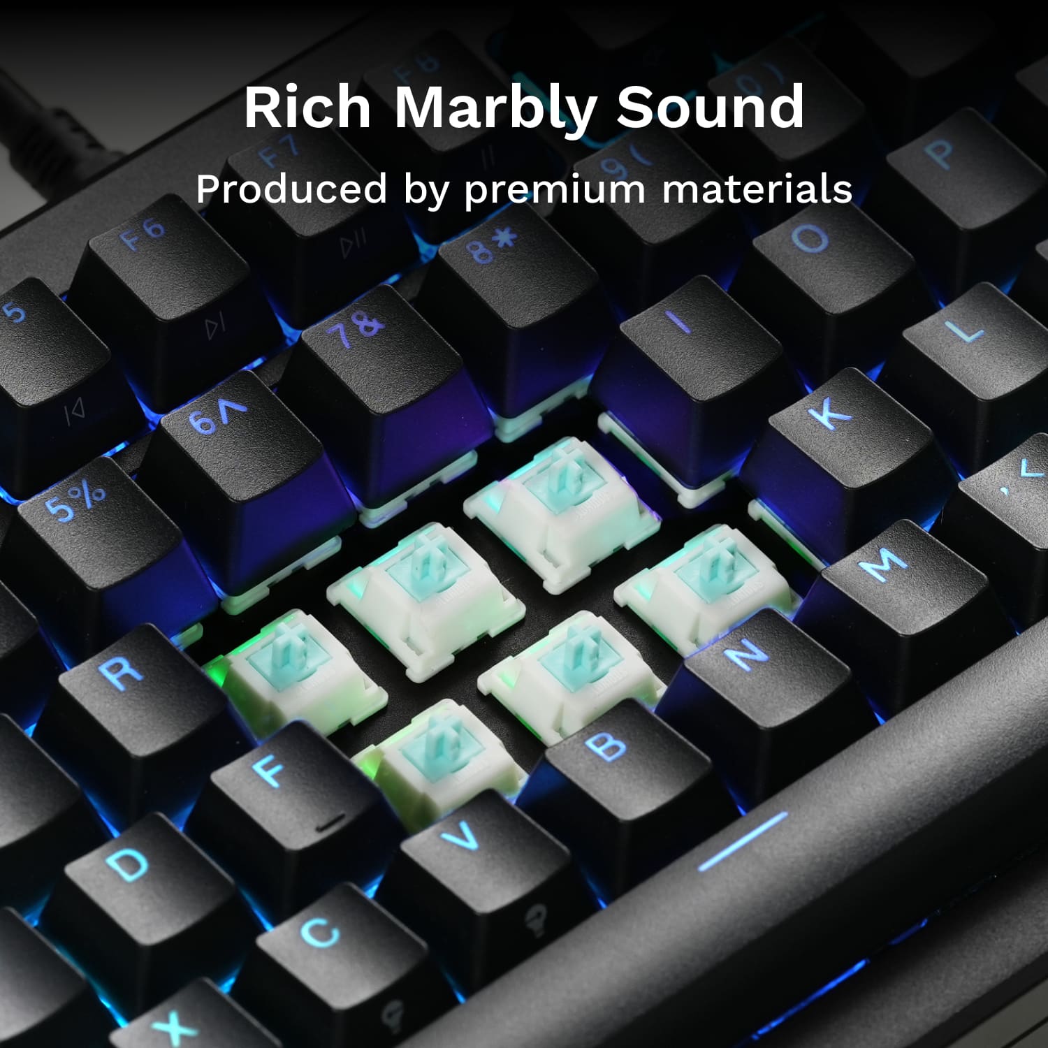 Rich Marbly Sound is produced by premium materials.
