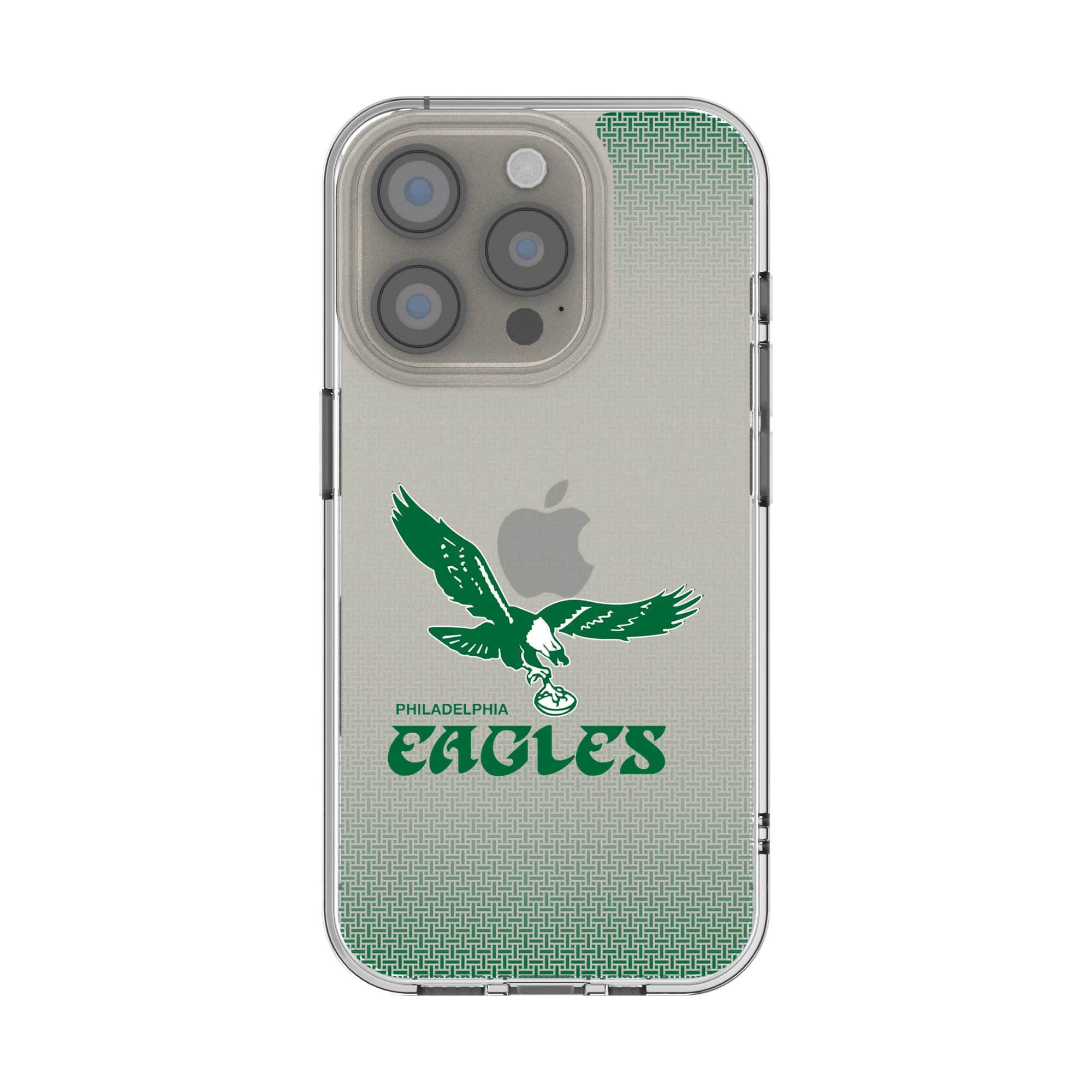 Keyscaper - NFL - Philadelphia Eagles Linen Logo iPhone Clear Case - 16 Pro Max - Multicolor
