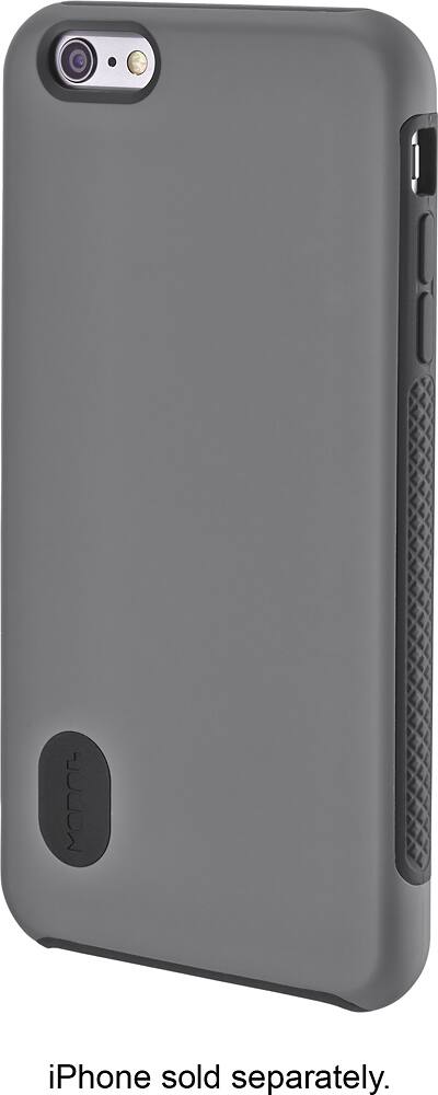Front. Modal™ - Hard Shell Case for Apple® iPhone® 6 Plus - Gray/Black.