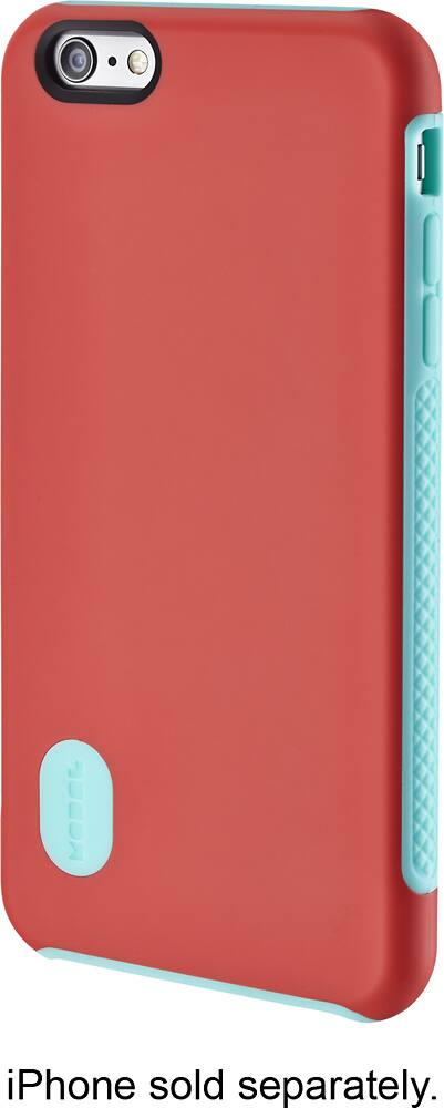 Front. Modal™ - Hard Shell Case for Apple® iPhone® 6 Plus - Red/Blue.