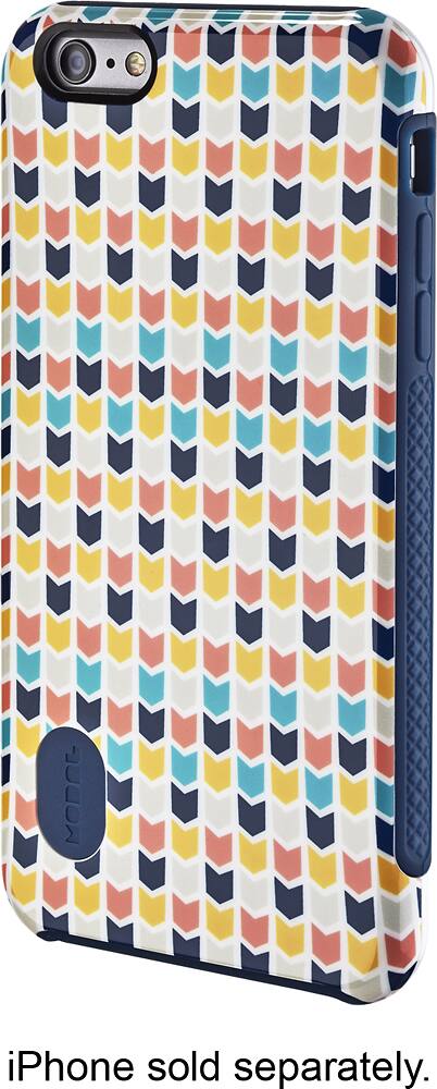 Front. Modal™ - Hard Shell Case for Apple® iPhone® 6 Plus - White/Dark Blue.