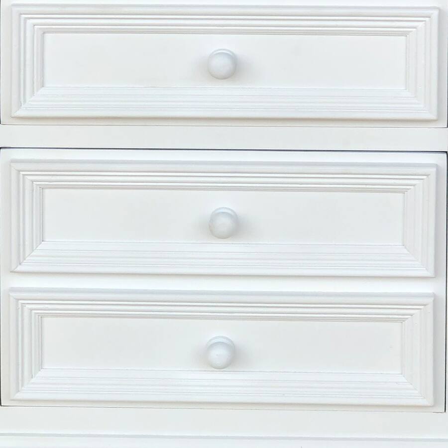 Manhattan Lane 28 Inch Bedside Nightstand, 2 Drawers with Classic Round ...