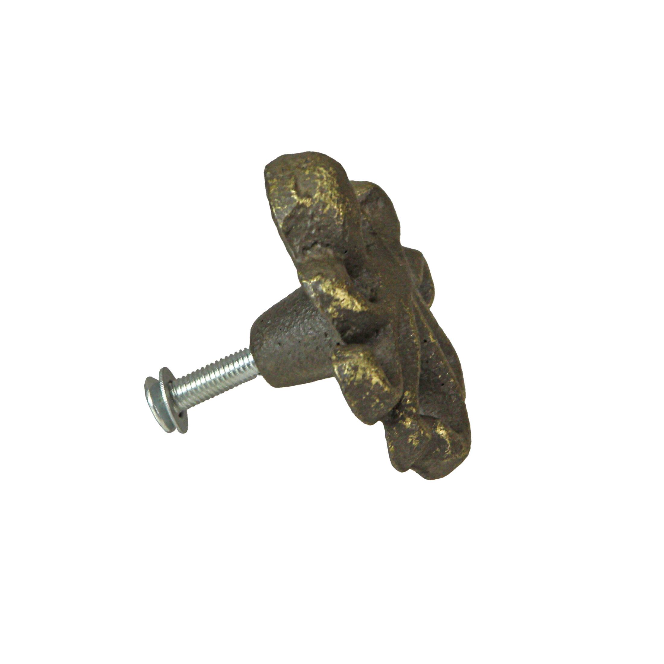 Alt View 1. Zeckos - Bronze Cast Iron Octopus Drawer Pull Decorative Cabinet Knob Nautical Set of 6 - Bronze.