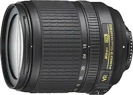 Nikon - AF-S DX NIKKOR 18-105mm f/3.5-5.6G ED VR Standard Zoom Lens - Black