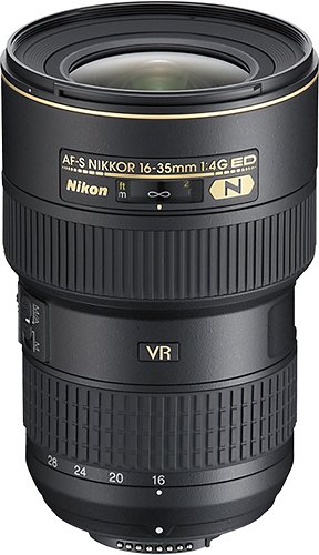 Nikon - AF-S NIKKOR 16-35mm f/4G ED VR Ultra-Wide Zoom Lens - Black