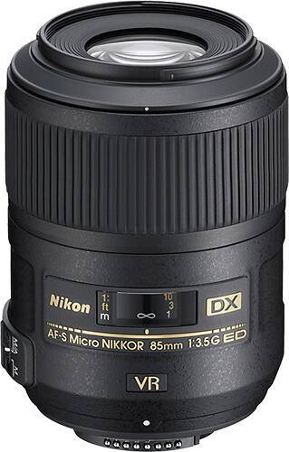 Nikon AF-S DX Micro Nikkor 85mm f/3.5G ED VR Telephoto Lens for DX