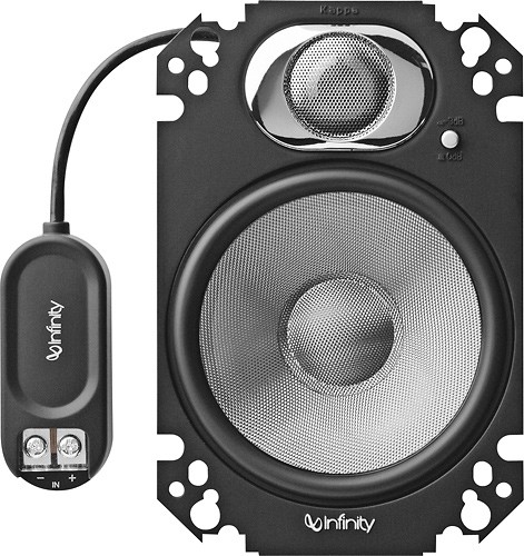 uhøjtidelig nok Sædvanlig Best Buy: Infinity Kappa 4" x 6" 2-Way Plate Car Speakers with Plus One  Woofer Cones (Pair) Silver KAPPA462.9CFP
