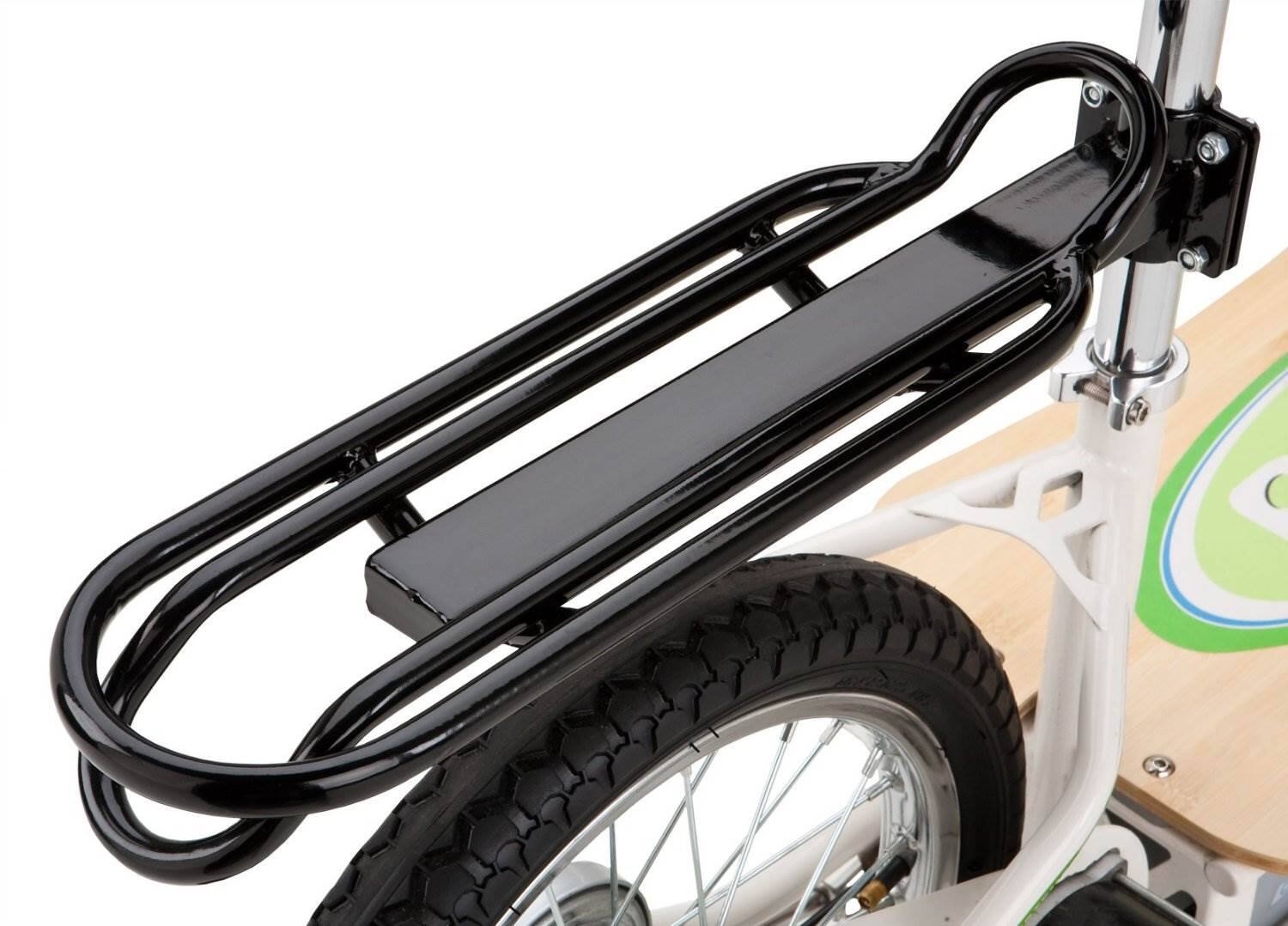Alt View 4. Razor - Razor EcoSmart Metro Electric Economical Scooter with Seat & Rack, Green (2 Pack) - Black.