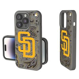 Keyscaper - MLB - San Diego Padres Paisley iPhone Soft Touch Case - 15 - Gray